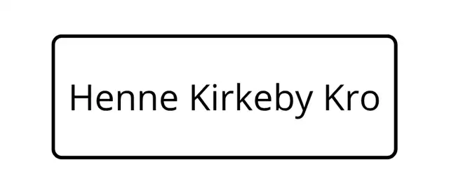 Rute til Henne Kirkeby Kro